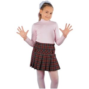 Школьная юбка Инфанта, мини, размер 122-60, бордовый