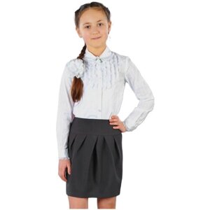 Школьная юбка Инфанта, мини, размер 170/84, серый