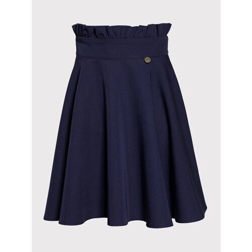Школьная юбка-полусолнце SLY, мини, размер 140, синий