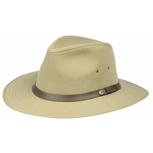Шляпа федора Bailey, подкладка, размер 57, бежевый