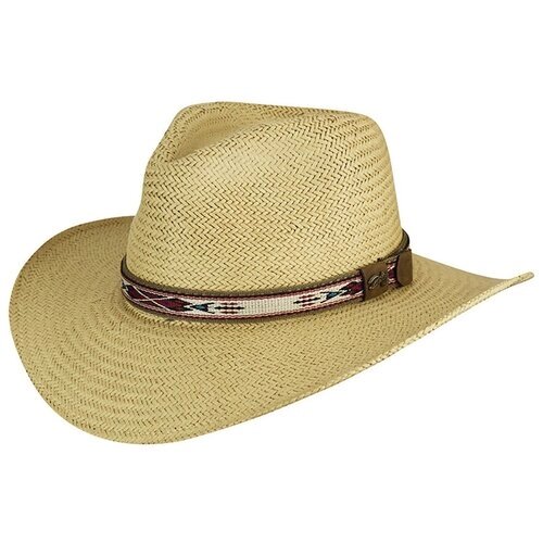 Шляпа федора Bailey, размер 57, коричневый