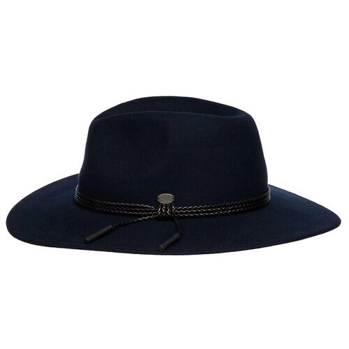 Шляпа федора Bailey, шерсть, подкладка, утепленная, размер 55, синий