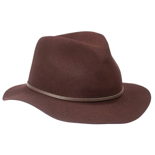 Шляпа федора Bailey, шерсть, утепленная, размер 57, бордовый