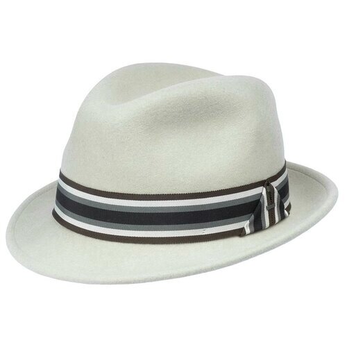 Шляпа федора Bailey, шерсть, утепленная, размер 61, бежевый
