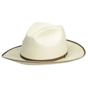 Шляпа федора Bailey, солома, размер 59, белый