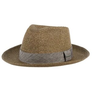 Шляпа федора STETSON, размер 63, коричневый