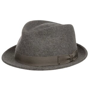 Шляпа трилби Bailey, шерсть, утепленная, размер 59, серый