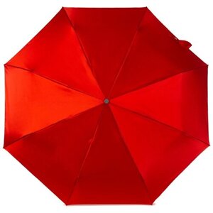 Смарт-зонт ELEGANZZA, автомат, 3 сложения, купол 104 см., 8 спиц, чехол в комплекте, красный