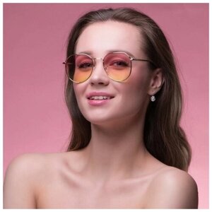 Солнцезащитные очки , авиаторы, градиентные, для женщин
