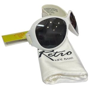 Солнцезащитные очки Baby Banz, овальные, на ремешке, чехол/футляр в комплекте, со 100% защитой от УФ-лучей, белый
