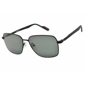 Солнцезащитные очки Baldinini, прямоугольные, оправа: металл, с защитой от УФ, для мужчин, черный