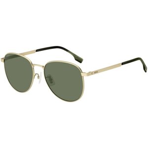 Солнцезащитные очки BOSS, авиаторы, оправа: металл, зеленый
