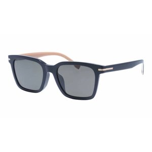 Солнцезащитные очки BOSS, квадратные, оправа: пластик, для мужчин, серый
