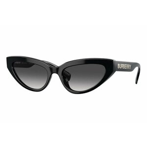 Солнцезащитные очки Burberry, кошачий глаз, для женщин, черный