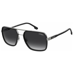 Солнцезащитные очки CARRERA, квадратные, оправа: металл, спортивные, для мужчин, серый