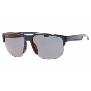 Солнцезащитные очки CARRERA, прямоугольные, оправа: пластик, спортивные, поляризационные, с защитой от УФ, серый