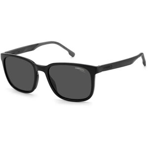 Солнцезащитные очки CARRERA, прямоугольные, оправа: пластик, спортивные, с защитой от УФ, для мужчин, черный