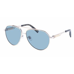 Солнцезащитные очки Chopard, авиаторы, оправа: металл, для мужчин, голубой