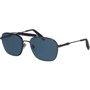 Солнцезащитные очки Chopard, квадратные, оправа: металл, спортивные, для мужчин, черный