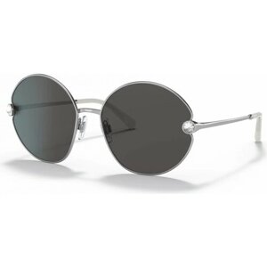 Солнцезащитные очки DOLCE & GABBANA, круглые, оправа: металл, с защитой от УФ, для женщин, серый