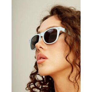 Солнцезащитные очки EL CONTRABANDO, вайфареры, оправа: пластик, голубой