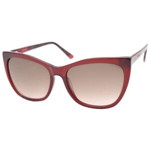 Солнцезащитные очки Enni Marco, кошачий глаз, оправа: пластик, градиентные, с защитой от УФ, для женщин, красный