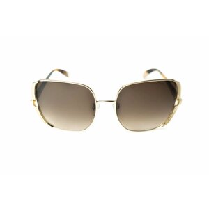 Солнцезащитные очки FURLA, стрекоза, оправа: металл, градиентные, с защитой от УФ, для женщин, золотой