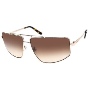 Солнцезащитные очки GUESS, авиаторы, оправа: металл, градиентные, для женщин, золотой