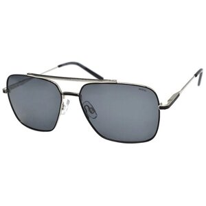 Солнцезащитные очки Invu, авиаторы, оправа: металл, для мужчин, черный
