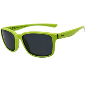 Солнцезащитные очки Invu, прямоугольные, оправа: пластик, ударопрочные, с защитой от УФ, поляризационные, устойчивые к появлению царапин, зеленый
