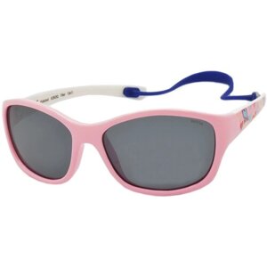 Солнцезащитные очки Invu, вайфареры, оправа: пластик, спортивные, ударопрочные, со 100% защитой от УФ-лучей, поляризационные, ударопрочные, для девочек, розовый