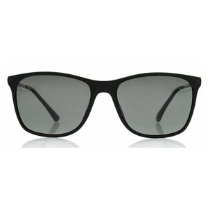 Солнцезащитные очки Jaguar, оправа: металл, поляризационные, черный