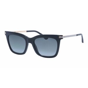 Солнцезащитные очки Jimmy Choo, бабочка, оправа: пластик, градиентные, с защитой от УФ, для женщин, черный