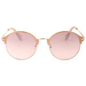Солнцезащитные очки Keluona, панто, оправа: металл, для женщин, розовый