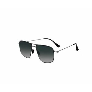 Солнцезащитные очки , квадратные, оправа: металл, поляризационные, с защитой от УФ, для мужчин, черный