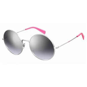 Солнцезащитные очки Levi's, круглые, оправа: пластик, для женщин