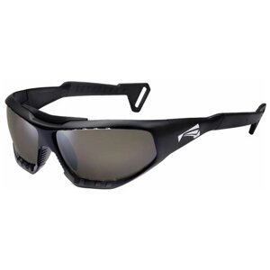 Солнцезащитные очки LiP Sunglasses, овальные, спортивные, ударопрочные, поляризационные, с защитой от УФ, устойчивые к появлению царапин, черный