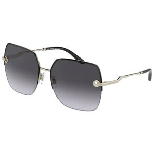 Солнцезащитные очки Luxottica, квадратные, оправа: металл, с защитой от УФ, для женщин, черный