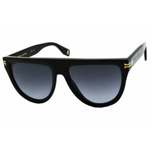 Солнцезащитные очки MARC JACOBS MJ 1069/S, монолинза, градиентные, с защитой от УФ, черный