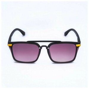 Солнцезащитные очки Мастер К., клабмастеры, с защитой от УФ, черный
