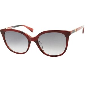 Солнцезащитные очки Max Mara, кошачий глаз, градиентные, с защитой от УФ, для женщин, красный
