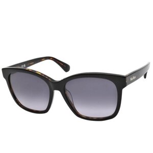 Солнцезащитные очки Max Mara, вайфареры, оправа: пластик, градиентные, с защитой от УФ, для женщин, черный