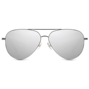 Солнцезащитные очки MUJOSH, прямоугольные, оправа: металл, для мужчин, серебряный