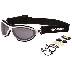 Солнцезащитные очки OCEAN, овальные, ударопрочные, спортивные, поляризационные, с защитой от УФ, устойчивые к появлению царапин, белый