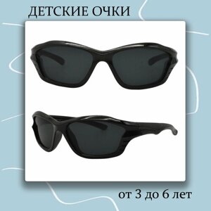 Солнцезащитные очки , оправа: пластик, черный