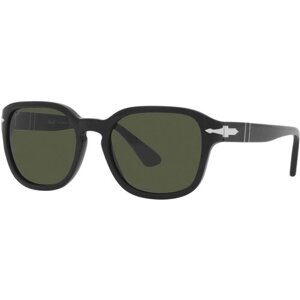 Солнцезащитные очки Persol, квадратные, с защитой от УФ, черный