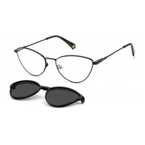 Солнцезащитные очки Polaroid, невидимка, оправа: металл, устойчивые к появлению царапин, поляризационные, для женщин, серый