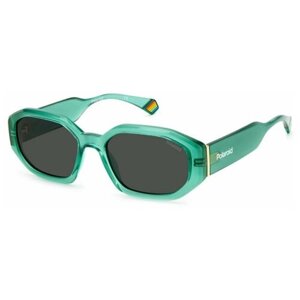 Солнцезащитные очки Polaroid, шестиугольные, поляризационные, с защитой от УФ, бесцветный