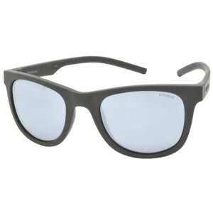 Солнцезащитные очки Polaroid, вайфареры, оправа: пластик, с защитой от УФ, для мужчин, черный