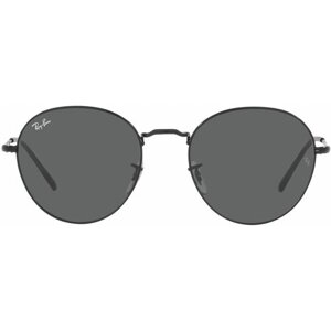Солнцезащитные очки Ray-Ban, овальные, оправа: металл, с защитой от УФ, черный